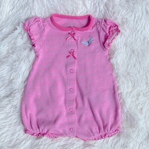 Carter’s Pink Striped Baby Girl Romper